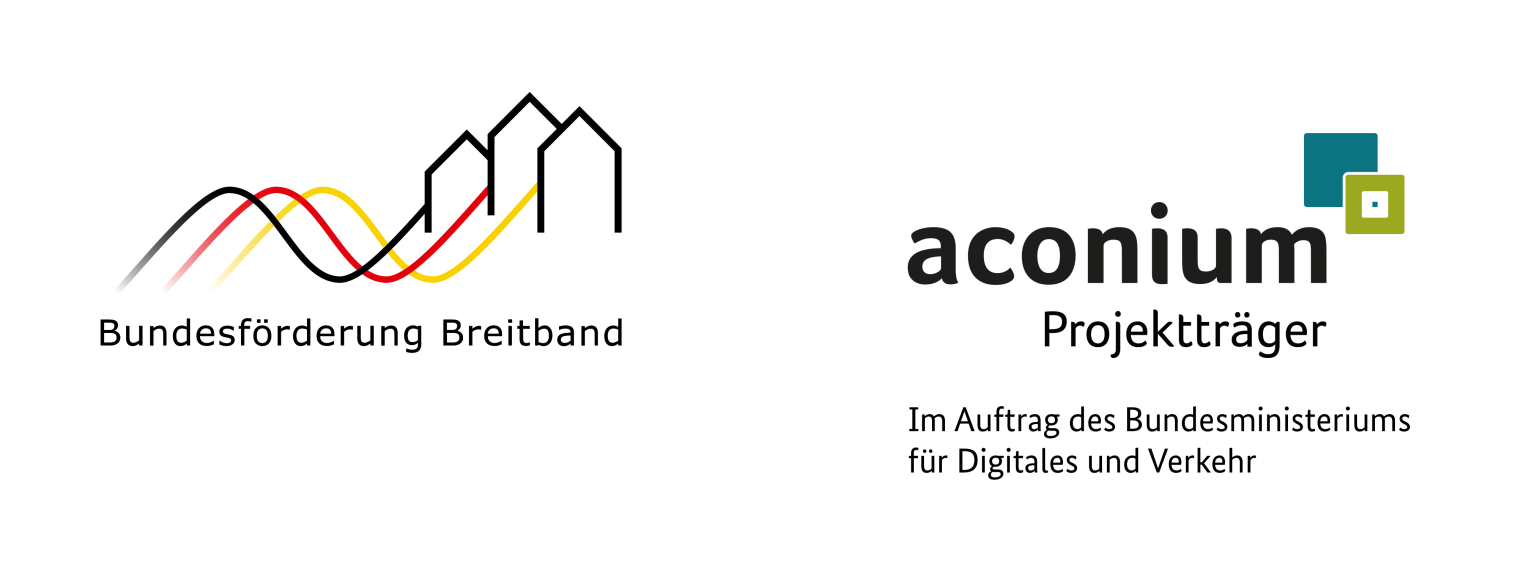 Logo aconium Breitbandausbau Förderer
