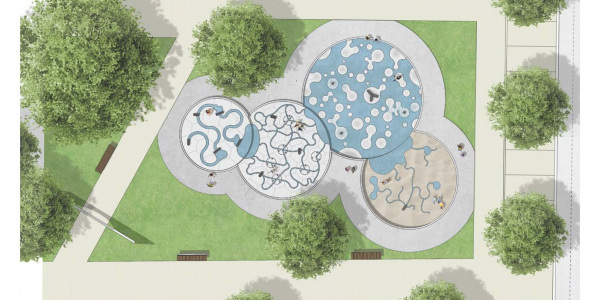 Konzeptionelle Abbildungen Wasserspielplatz (Stand 2020)