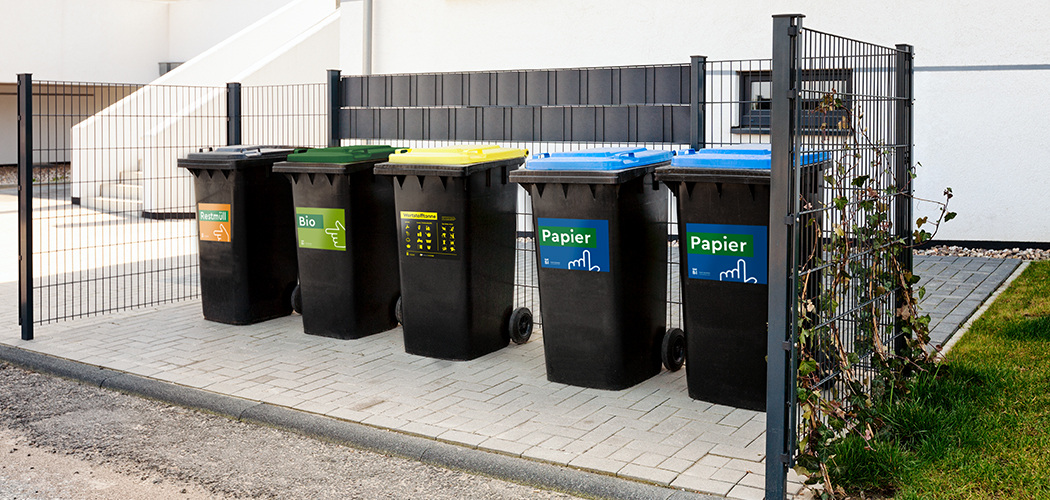 Verschiedene Bielefeld Abfallbehälter