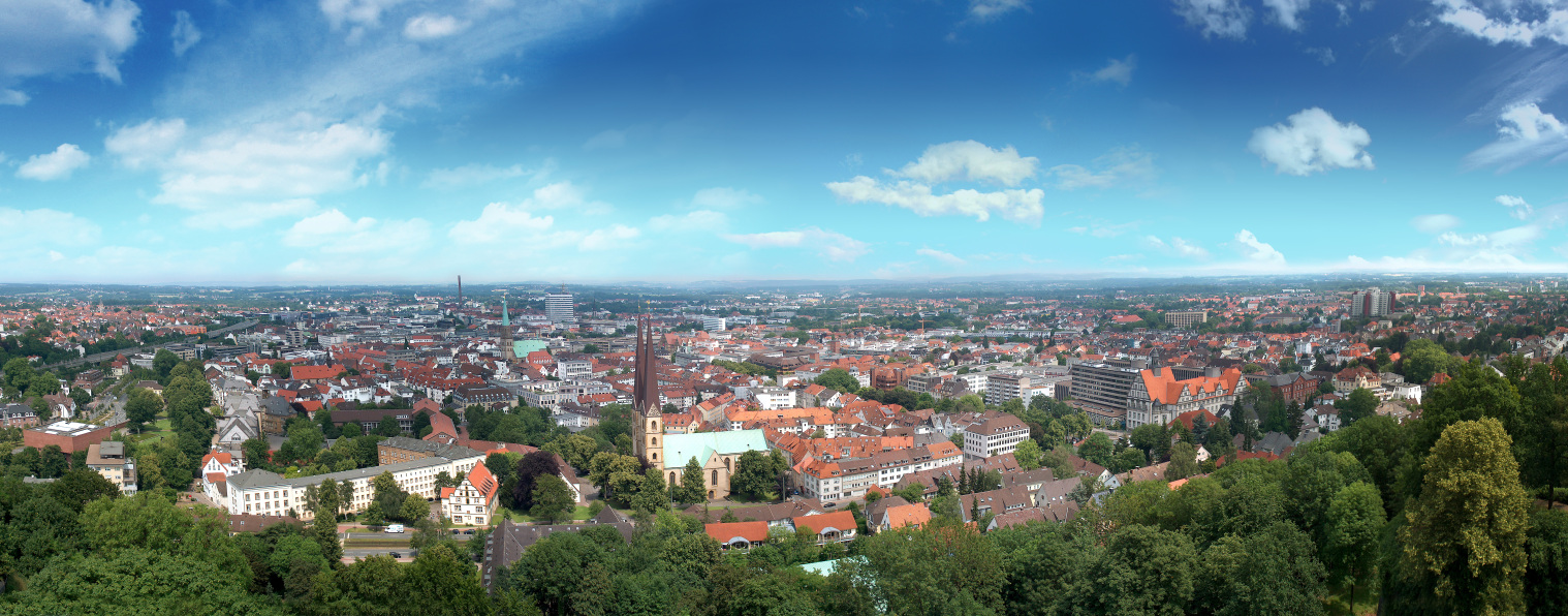 Blick über Bielefeld
