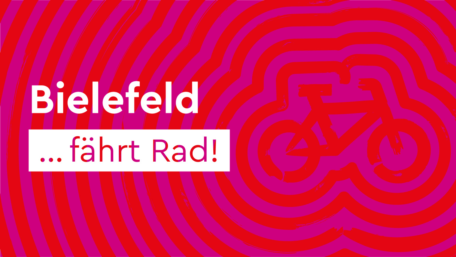 Piktogramm mit der Aufschrift "Bielefeld fährt Rad"