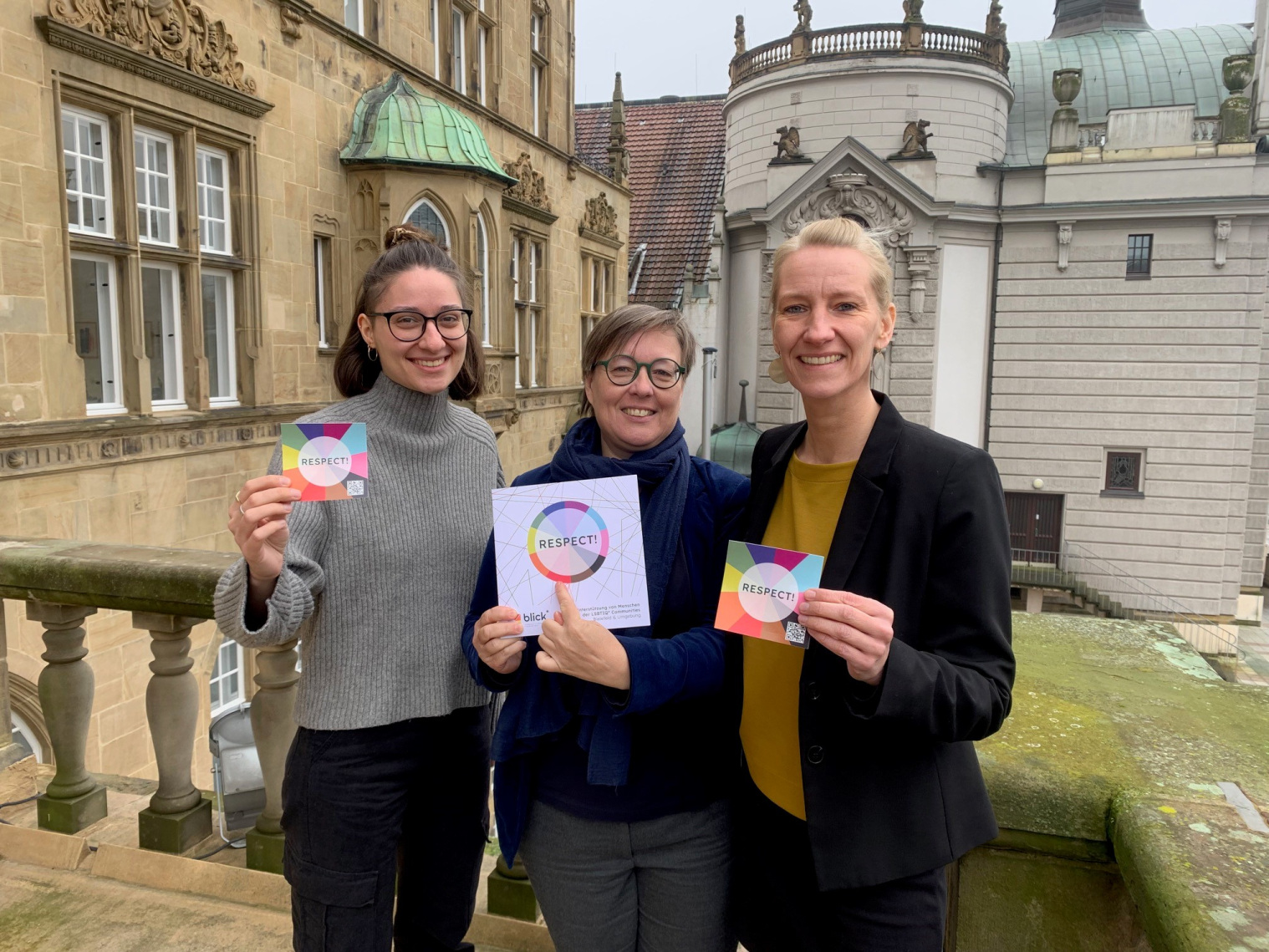 Charlotte Kaiser, Landesprojekt blick* , Friederike Vogt, Gleichstellungsstelle Bielefeld, Jana Hansjürgen, Landesprojekt blick* Charlotte Kaiser, Landesprojekt blick* , Friederike Vogt, Gleichstellungsstelle Bielefeld, Jana Hansjürgen, Landesprojekt blick*