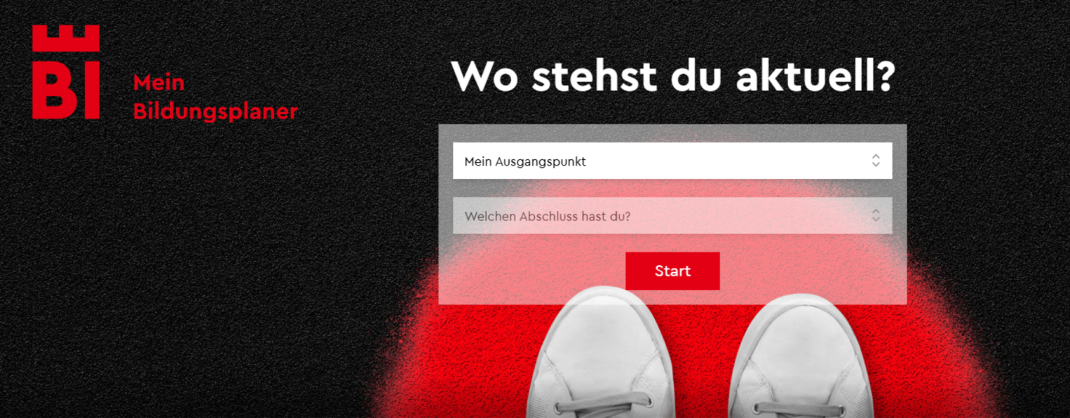 Startseite des Bildungsplaners auf dem Chancenportal