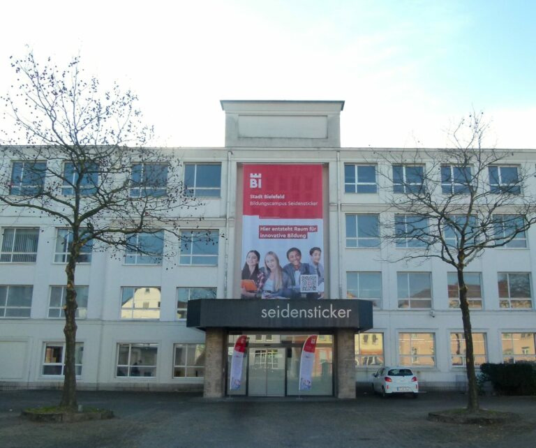 In Bielefeld-Mitte eröffnet im Sommer 2026 das neue Gymnasium am Seidensticker-Campus.