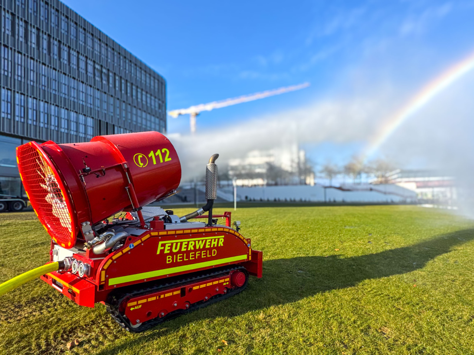 Neues Sonderlöschfahrzeug der Feuerwehr Bielefeld. Foto: BLB NRW