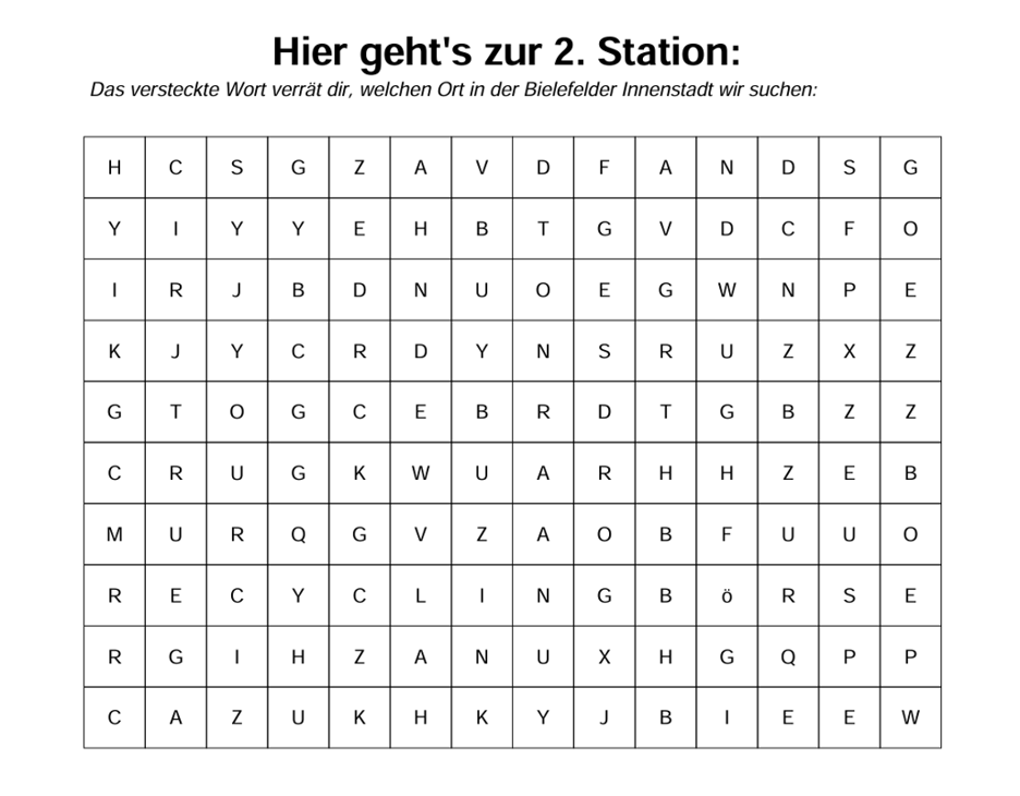 Stadtralley Station 2