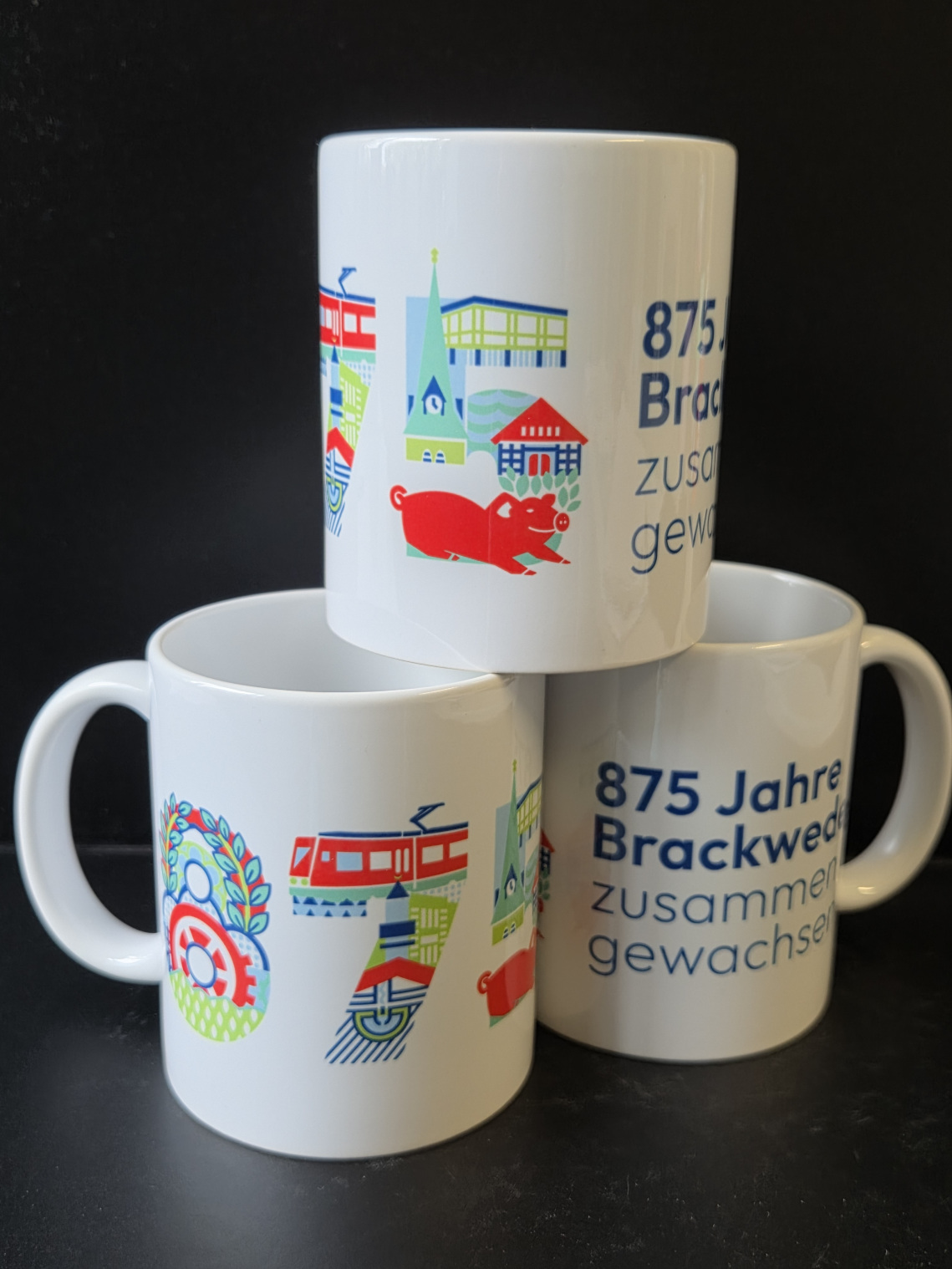 Tassen zum 875-Jubiläum Brackwede