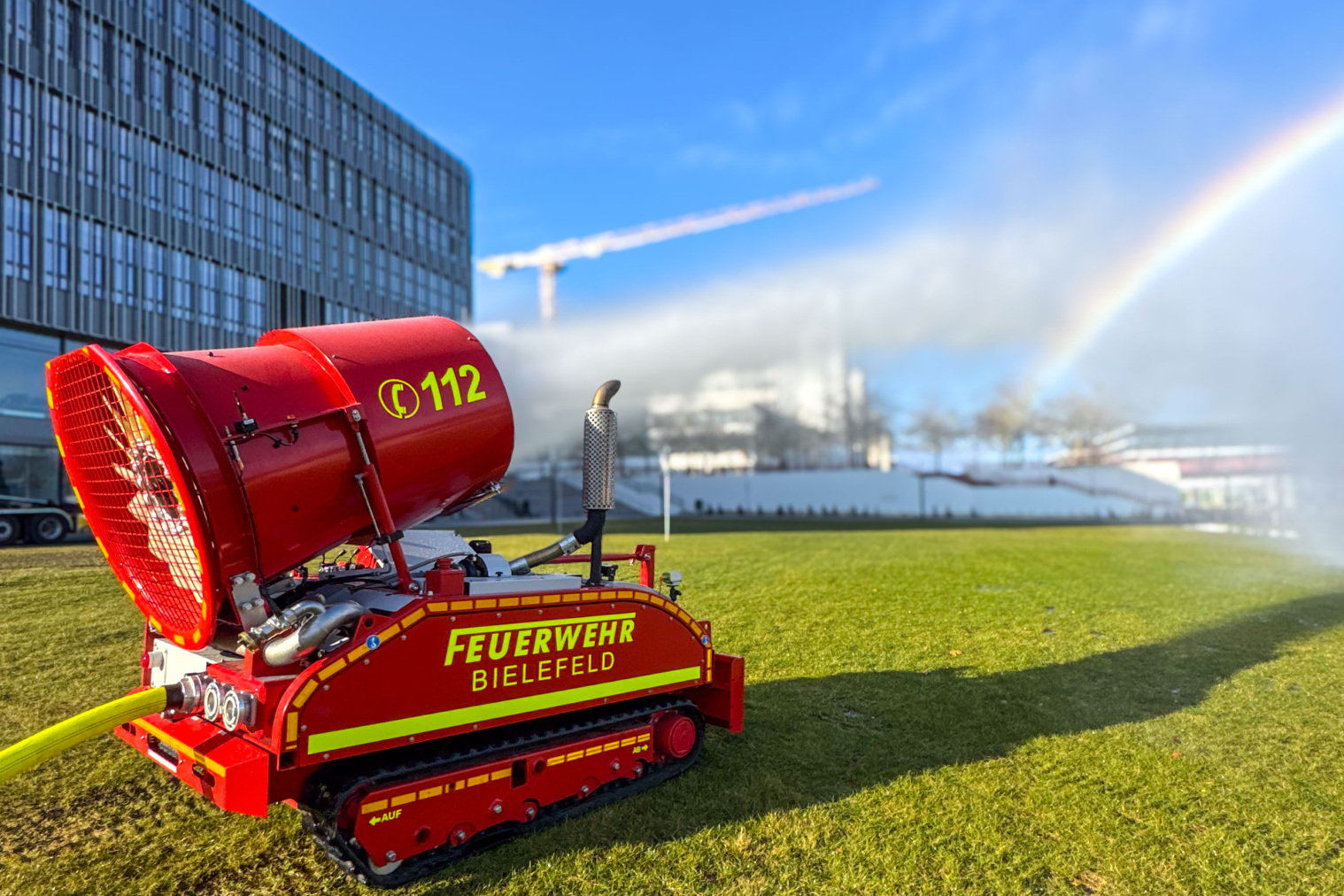 Neues Sonderlöschfahrzeug der Feuerwehr Bielefeld. Foto: BLB NRW