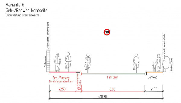 Variante 6 - Straßenquerschnitt
