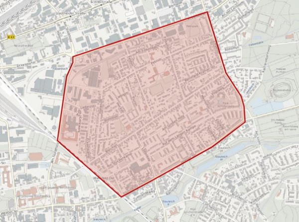 Das Projektgebiet wird begrenzt von Ziegelstraße, Stadtholz, Eckendorfer Straße und Heeper Straße.