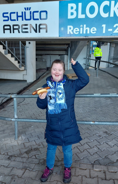 Alexandra Reck in der Schüco Arena