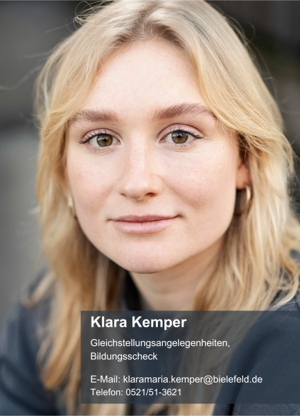 Klara Kemper, Gleichstellungsangelegenheiten, Bildungsscheck