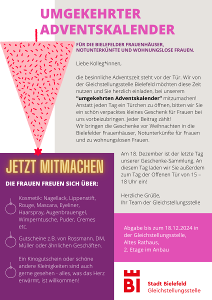Umgekehrter Adventskalender 2024