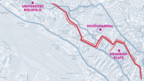 Vorzugsvariante Radroute Campus-Innenstadt Vorzugsvariante Radroute Campus-Innenstadt