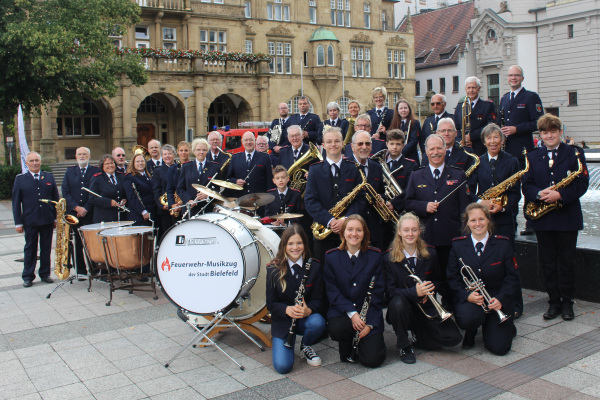 Musikzug der Feuerwehr Bielefeld. Foto: Feuerwehr Bielefeld