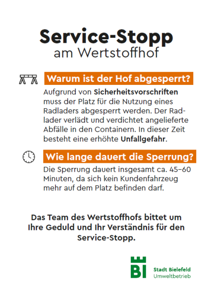 Handzettel Wertstoffhof
