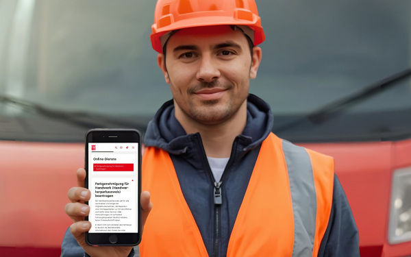 Handwerkerparkausweis - Dieses Bild wurde KI-generiert.