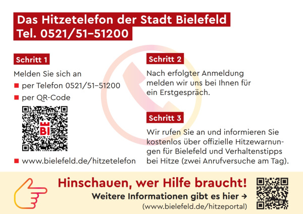 Postkarte Hitzetelefon