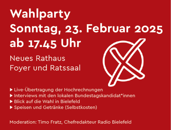 Wahlparty zur Bundestagswahl 2025