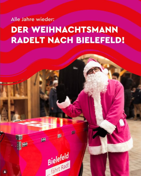 Bielefeld fährt Rad: Weihnachtsmann
