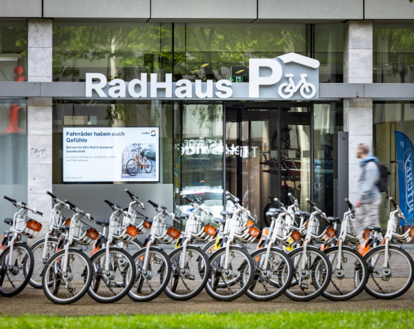 Räder des Bielefelder Fahrradverleihsystems „meinSiggi“, Foto: Sarah Jonek