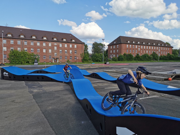 Der mobile Pumptrack auf dem Gelände der Rochdale-Kaserne, Foto: Stadt Bielefeld