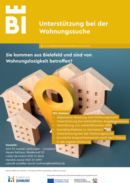 Projektaushang Zukunft schaffen durch Wohnen