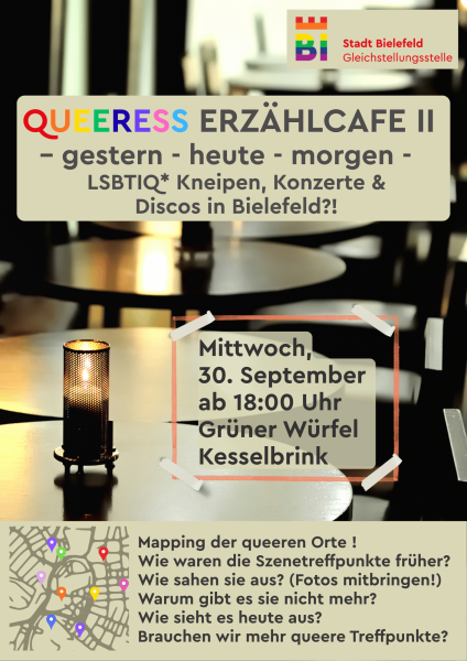 Queeres Erzählcafe II – gestern – heute – morgen