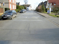 Teilabschnitt der Cheruskerstraße in Brackwede
