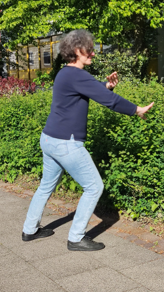 Eine Übungspose.