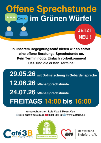 Offene Sprechstunde im Grünen Würfel