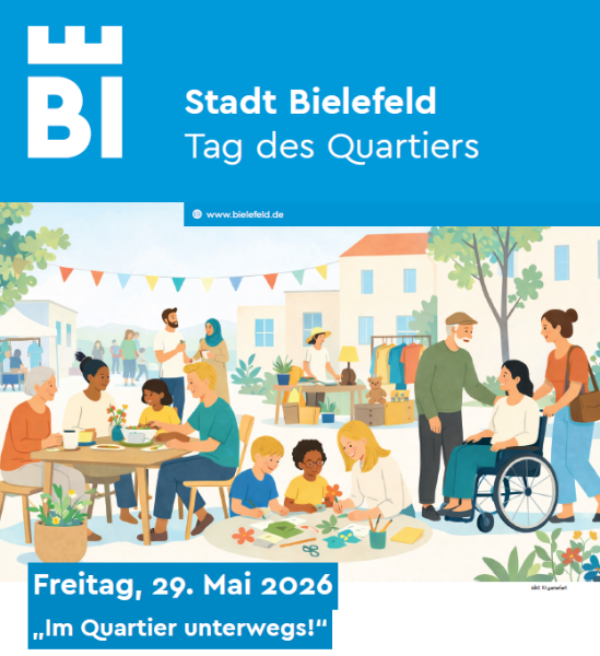 Menschengruppe auf Platz