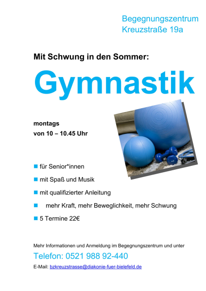 Gymnastik für Senior*innen