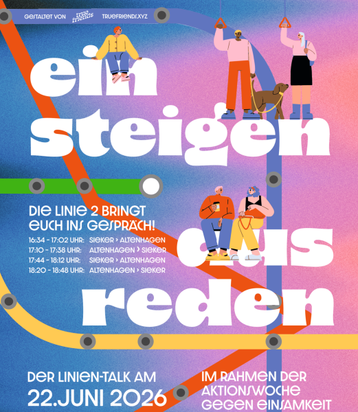 Plakat Einsteigen. Ausreden