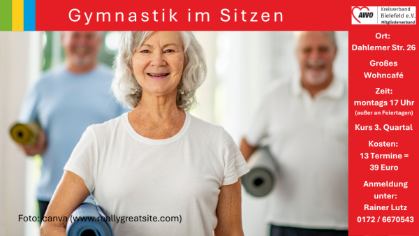 Senioren machen Gymnastik