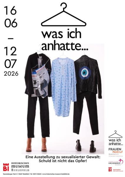 Plakat zur Ausstellung "was ich anhatte"