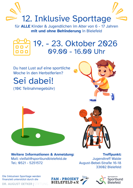 Flyer für die Inklusiven Sporttage 2026