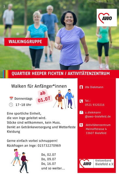 Einladung zum Walken