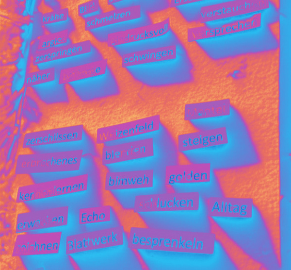 Psychedelische Schrift 
