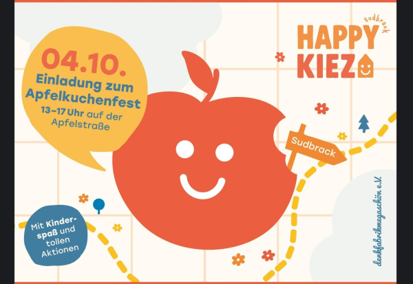 Einladung zum Apfelkuchenfest auf der Apfelstraße am 4.10. von 13 bis 17 Uhr