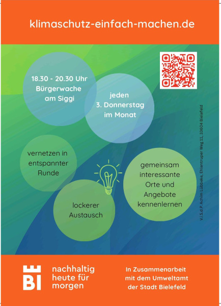 Flyer zum Klimastammtisch