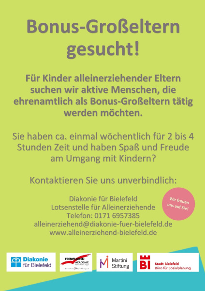 Bonus-Großeltern gesucht