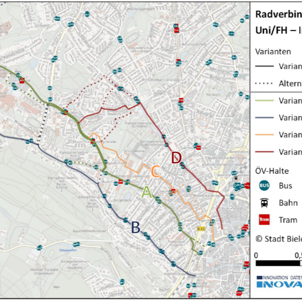 Die Radverbindung zwischen Uni und Innenstadt