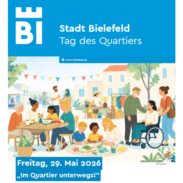 Menschengruppe auf Platz