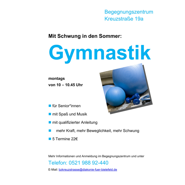 Gymnastik für Senior*innen