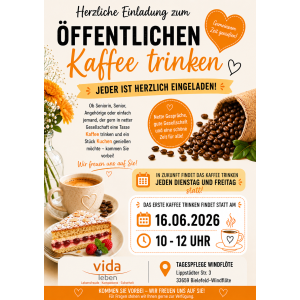 Kaffeetrinken Windflöte 