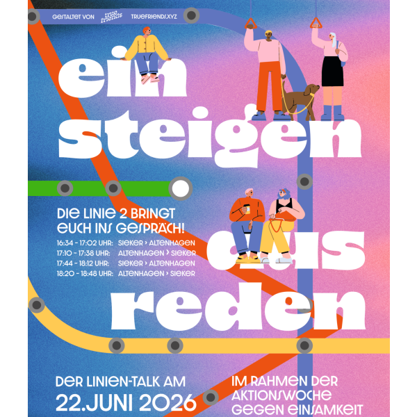 Plakat Einsteigen. Ausreden
