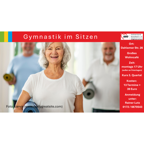 Senioren machen Gymnastik