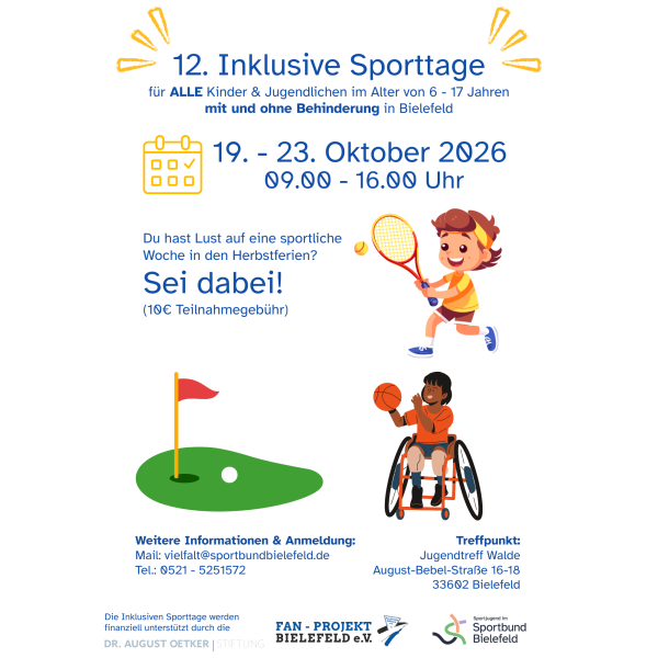 Flyer für die Inklusiven Sporttage 2026