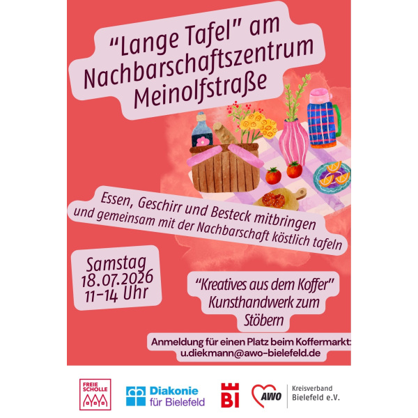 Lange Tafel - Aushang 